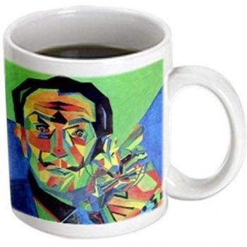 Mensuk Taiche Acrylic Art - Salvador Dali Abstract - 11oz Two-Tone Black Mug