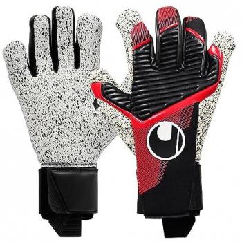 Guantes de portero Uhlsport Powerline Supergrip+ HN con nueva fórmula de espuma adhesiva y máximo agarre, disponibles para niños y hombres