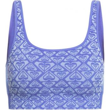 Sujetador deportivo de baja sujeción Roxy Chill Out Seamless lila azulado - XL-XXL