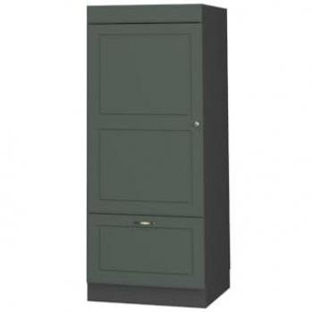 Armario para microondas Fame-Line, 60 cm, Verde dorado, estilo Casa de campo