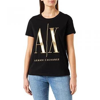 Armani Exchange Women's Black Cotton T-Shirt Size XS
