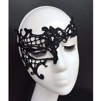 Navidad sexy de encaje negro de máscaras, gafas para adultos, la Sra. lace sexy parte máscara, tuerto