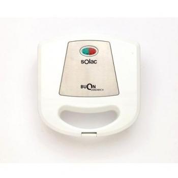 Sandwichera Solac SD5052 Buon, 750W, Color Blanco con Doble Cavidad