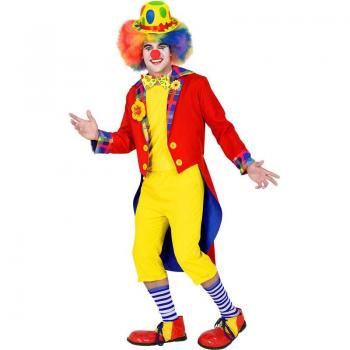Widmann Disfraz o Chaqueta de Payaso Rojo y Amarillo para hombre