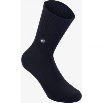 Calcetines Alpinestars Alps Crew Negros - Talla L, material transpirable, diseño cómodo, soporte en el arco del pie, refuerzo en los dedos y talón