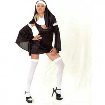 Disfraz adulto Mujer Monja - talla M / L