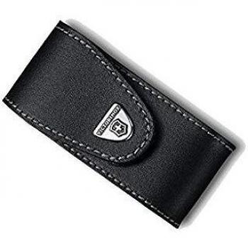 Funda de piel negra amplia Victorinox para multiherramientas Workchamp XL 4.0524.XL