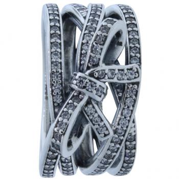 Anillo de Plata Elegante Pandora 19995CZ-54 Talla 54 Mujer