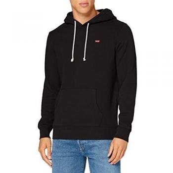 Levi's Hoodie Sudadera con capucha, Mineral Black, M para Hombre