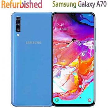 Samsung Galaxy A70 Refurbished 95% Nuevo Dual SIM Android 32MP 128GB 6GB RAM Teléfono Móvil Simple Set Blanco