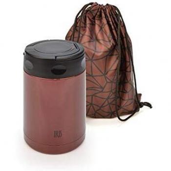 IRIS Termo para Comida, Acero Inoxidable, Burdeos, 0.5L