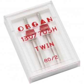 Alfa Twin 80 - Estuche de aguja doble, 2 unidades, acero inoxidable