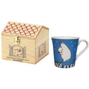 Moomin Moomin taza de un solo color [madera caja] azul mm751 - 11H