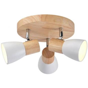 Plafón Redondo Lan con 3 Focos Orientables