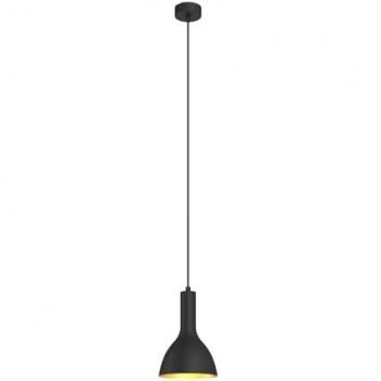 Lámpara colgante moderna 'Cosmina' de metal negro, 1 luz, E27, regulable