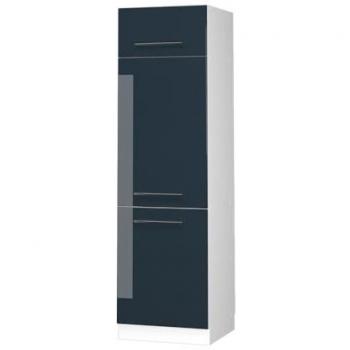 Armario empotrado para frigorífico Fame-Line, 60 cm, Azul oscuro alto brillo, Vicco