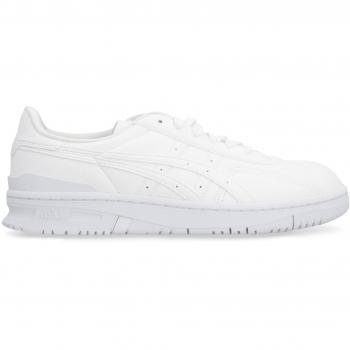 Comme Des Garçons Shirt Men's Leather Low-Top Sneakers in White | Size 9 | FKK101S23 Color 2, Asics White Logo Rubber Sole Sneakers, male, Sizes: 8 1/2 UK, Asics Sneakers