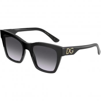 Dolce & Gabbana DG4384F Asian Fit Women’s Sunglasses Black Size 53