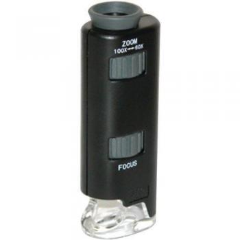 Carson MM-200 - Microscopio monocular, negro