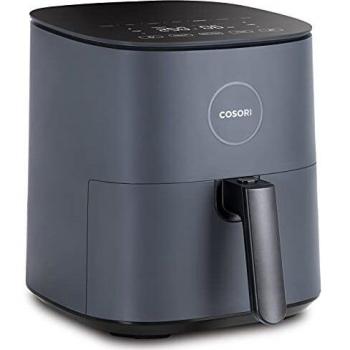 COSORI Freidora sin Aceite 4.7L, Freidora Aire Caliente con Tecnología Patentada Air Whisper para Silencio, Air Fryer con 30 Recetas en Español y 9 Programas, Pantalla LED Táctil, Color Gris
