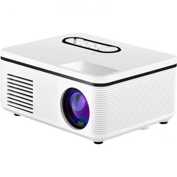 Mini proyector portátil S361 1080P HD 400 Lúmenes con altavoz incorporado y reproductor multimedia LED