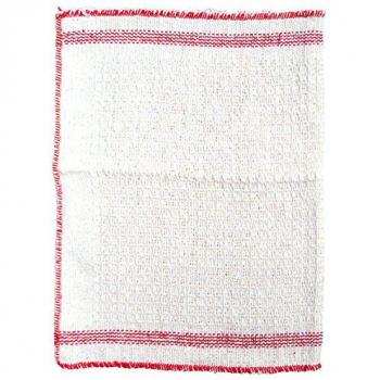 Paño de Piso Estriado 60x40 cm, Algodón Super Resistente, Blanco