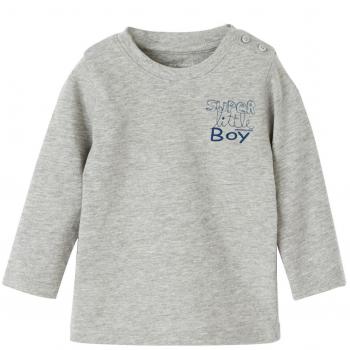 VERTBAUDET Camiseta con Estampado gráfico para bebé niño Gris Jaspeado 6M