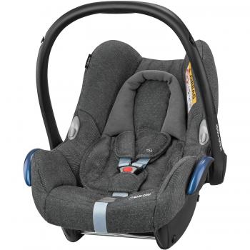 Maxi-Cosi CABRIOFIX 'Sparkling Grey' - Silla de auto reclinable y de alta seguridad para tu bebé, homologada R44/04, 0-12 meses, 0-13 kg, gr.0+, color gris