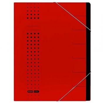 Carpeta Archivadora Chic A4 7 Compartimentos Cartón Rojo 450 g/m²