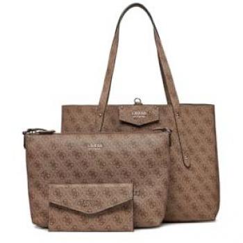 Guess Eco Brenton Tote Bag - Brown, ONE SIZE, Spring/Summer Collection