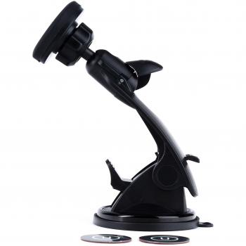 Xqisit magnético Universal Soporte de Coche para teléfonos móviles - Negro