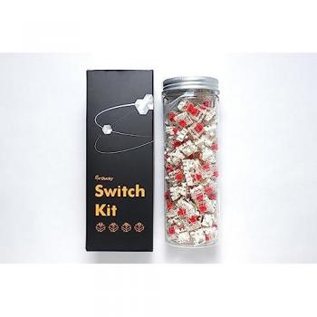 Pack 110 Interruptores Mecánicos Ducky Gateron G Pro Rojos 3 Pines Lineales MX-Stem 45G