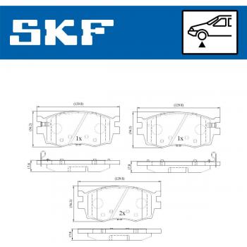 Pastillas de freno SKF VKBP 80201 A
