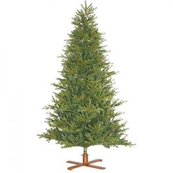 artplants.de Árbol de Navidad Artificial Roma con Soporte de Madera, Verde, 200cm, Ø 130cm - Abeto Decorativo - Árbol de Navidad sintético