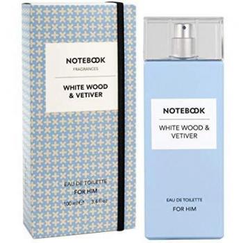 Notebook Mens Aftershave White Wood and Vetiver Eau De Toilette