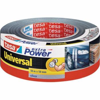 TESA Extra Power Universal Cinta Adhesiva Americana, 50mm x 50m, Gris