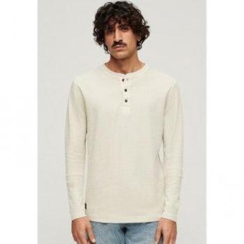 Superdry Camiseta Manga Larga Cuello Redondo Ancho Waffle Henley