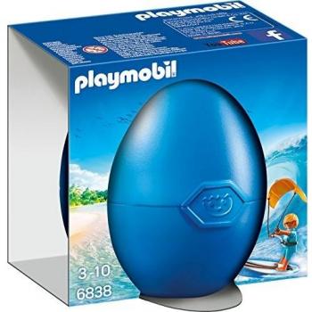 PLAYMOBIL Huevos- Kite Surfer Figura con Accesorios, Multicolor
