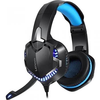 Auriculares Lenovo HS15 Gaming 3D Stereo con Micrófono Ajustable y Efecto LED RGB, Compatibles con PS4, PS5 y PC