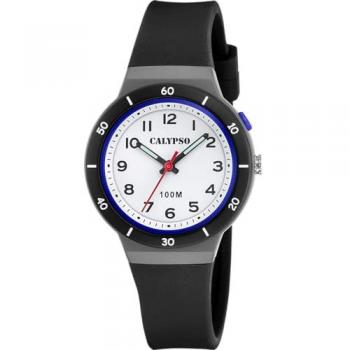 Reloj Unisex Calypso Sweet Time K5848/6 Blanco de Caucho Multi 33 mm