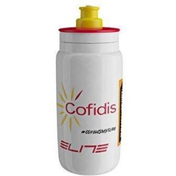 Elite Fly Team - Botella, color Blanco/Rojo/Amarillo, tamaño 550 ml