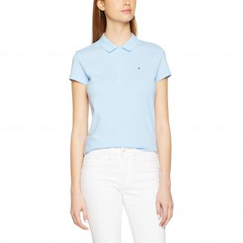 Tommy Hilfiger NEW Chiara STR PQ SS, Polo para Mujer, Rosa