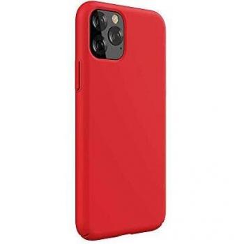 Funda de Silicona y Protección de Cámara para iPhone 11 Pro Roja