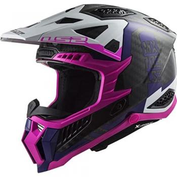 Casco de motocross LS2 MX703 X-FORCE Victory Rosa Flúor Violeta