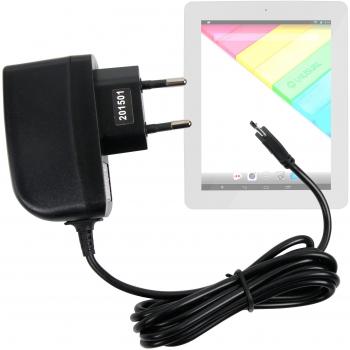 DURAGADGET Cargador MicroUSB Compatible con Unusual TB-U10Z / 10Z / Phoenix Dual 10.1 / 7i / 89W / 7W First / 10M