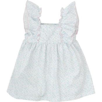 Vestido de bebé niña con estampado de florecitas y volantes