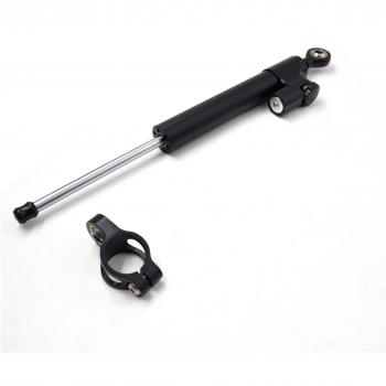 CNC Amortiguador de dirección Estabilizador regulable para Ducati Aprilia Honda Kawasaki Suzuki Yamaha BMW Monster universal 330mm negro
