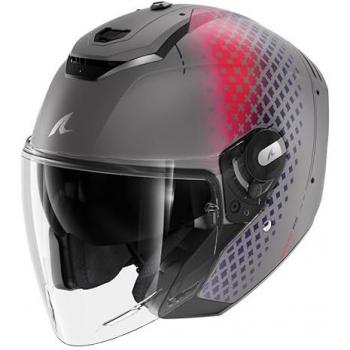 Casco Jet Shark RS Stride Gris Rosa Talla L