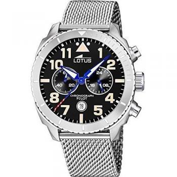 Lotus Reloj Analógico para Hombre de Cuarzo con Correa en Acero Inoxidable 18704/3