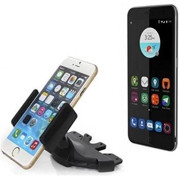 Ranura de CD Smartphone Soporte para ZTE Blade V7 | soporte de coche de uso general para los dispositivos de navegación / los teléfonos inteligentes para el montaje en la ranura de CD de la radio del coche. El soporte 360 ??es libremente ajustable. El d
